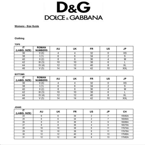 jean dolce gabbana femme|dolce gabbana jeans size chart.